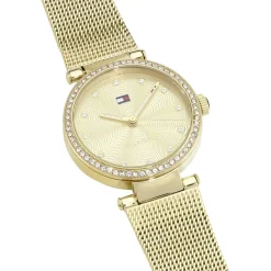 TOMMY HILFIGER Montre Lynn Doré cadran doré fond doré bracelet acier doré Sale