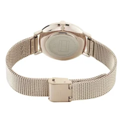 TOMMY HILFIGER Montre Tea Champagne cadran doré rose fond beige bracelet acier doré rose Discount
