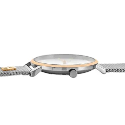 TOMMY HILFIGER Montre Tea Blanc cadran argenté fond blanc bracelet acier argenté Hot