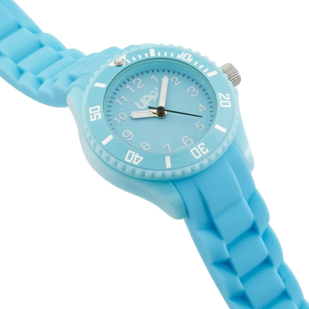 UPP Montre Aria Bleu cadran bleu fond bleu bracelet silicone bleu Hot