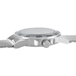 UPP Montre Axel Bleu cadran argenté fond bleu bracelet acier argenté Outlet