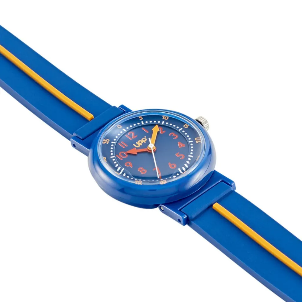 UPP Montre Beatty Bleu cadran bleu fond bleu bracelet plastique bleu Sale