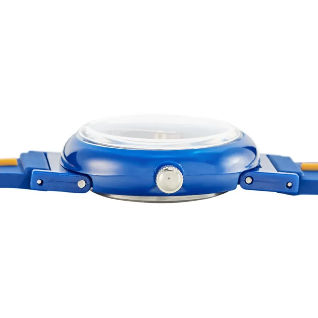 UPP Montre Beatty Bleu cadran bleu fond bleu bracelet plastique bleu Sale