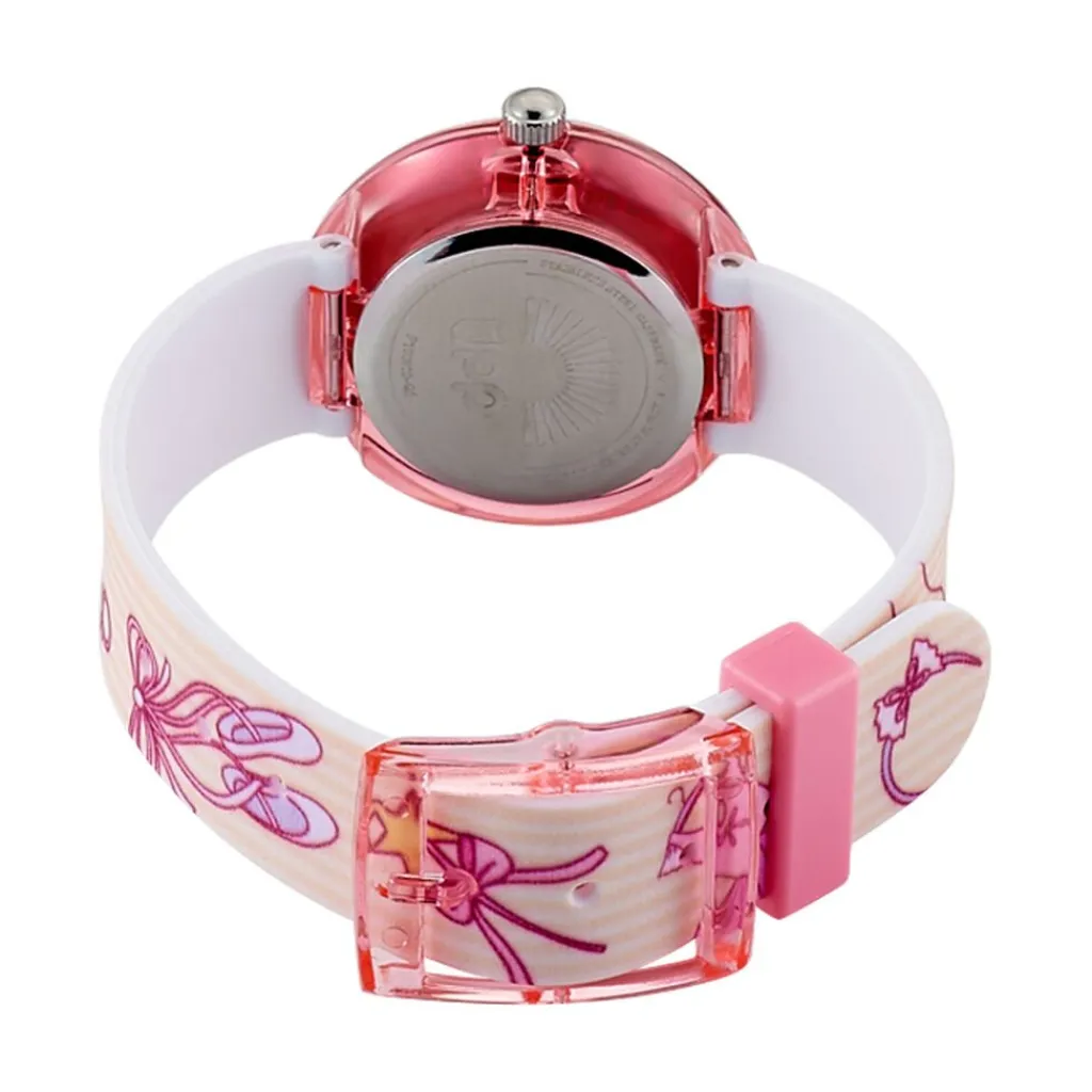 UPP Montre Beatty Multicolore cadran rose fond multicolore bracelet plastique rose Hot