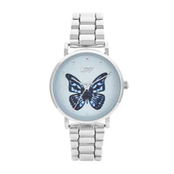 UPP Montre Bl Solena Bleu Sky cadran argenté fond bleu sky bracelet alliage argenté Hot