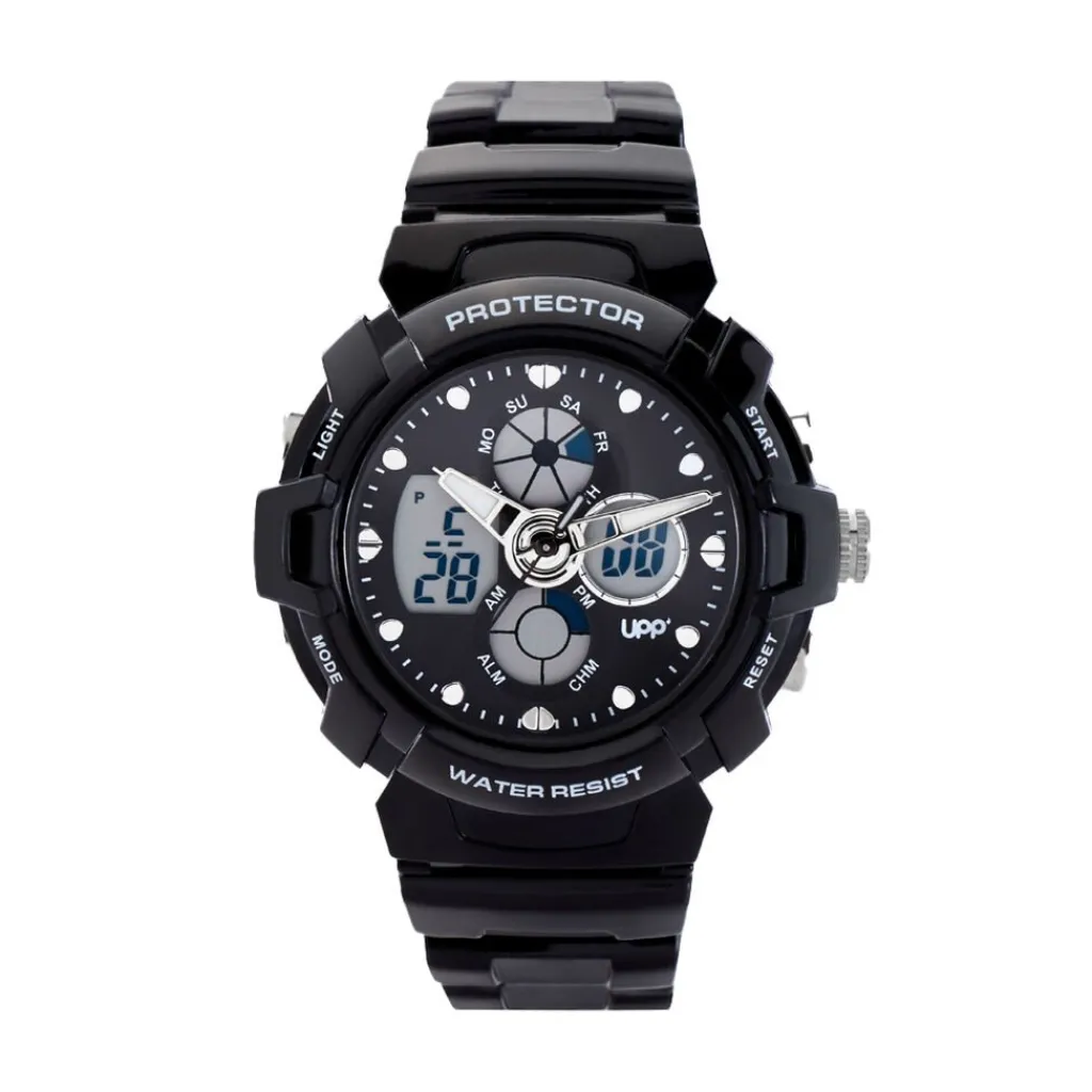 UPP Montre Cosmic 2 Noir cadran noir fond noir bracelet plastique noir Online