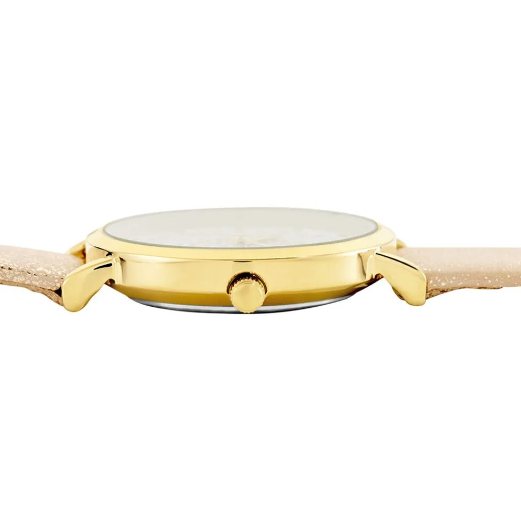 UPP Montre Dream Blanc cadran doré fond blanc bracelet synthétique doré rose Online