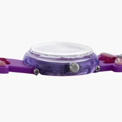 UPP Montre Fuzzy Bicolore cadran violet fond bicolore bracelet plastique violet Best