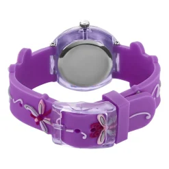UPP Montre Fuzzy Bicolore cadran violet fond bicolore bracelet plastique violet Best