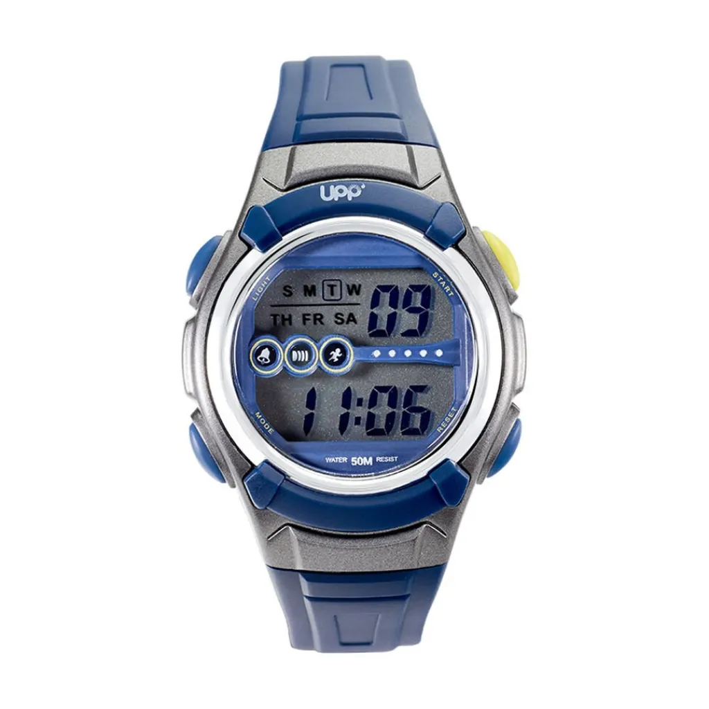 UPP Montre Junior Bleu cadran bleu fond bleu bracelet silicone bleu Sale