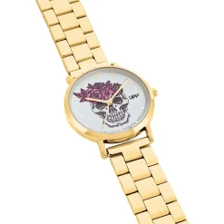 UPP Montre Solena Blanc cadran doré fond blanc bracelet acier doré Sale