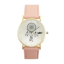 UPP Montre Solene Doré cadran doré fond doré bracelet synthétique rose Online
