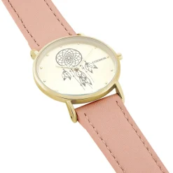 UPP Montre Solene Doré cadran doré fond doré bracelet synthétique rose Online
