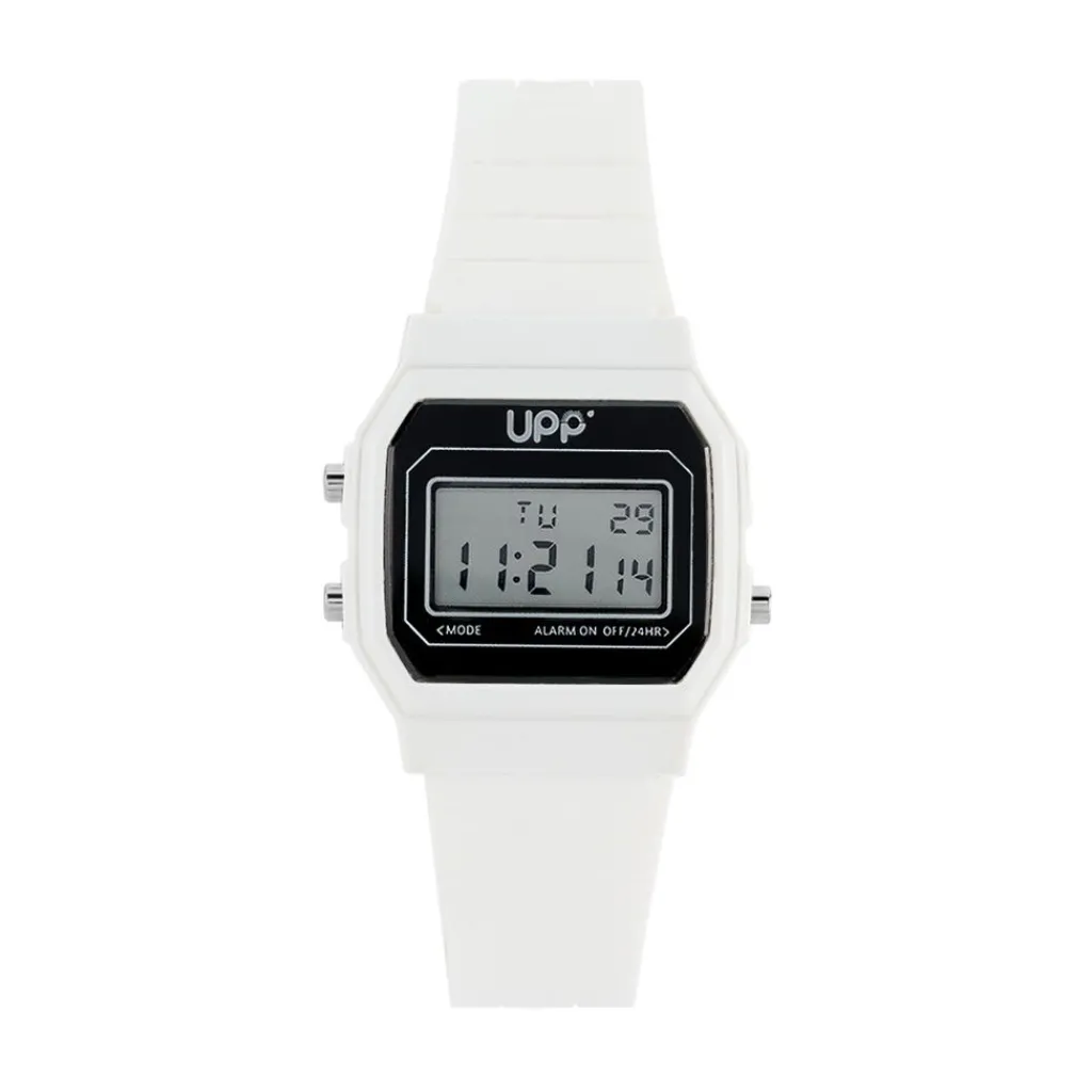 UPP Montre Square cadran blanc bracelet silicone blanc Online