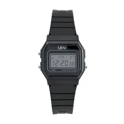 UPP Montre Square Noir cadran noir bracelet silicone noire Best