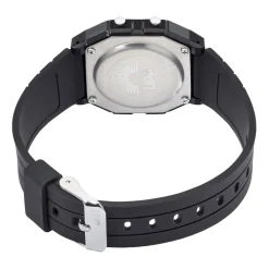 UPP Montre Square Noir cadran noir bracelet silicone noire Best