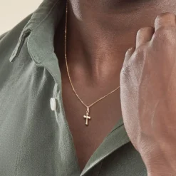 Histoire d'Or Pendentif Alyssa Croix Or Jaune Clearance