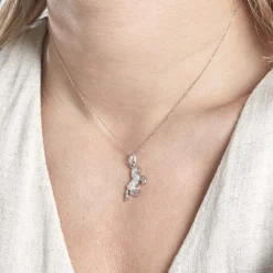 Histoire d'Or Pendentif Amelot Argent Blanc Oxyde De Zirconium