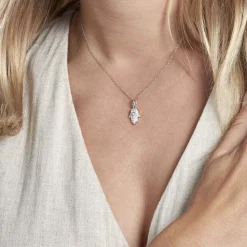 Histoire d'Or Pendentif Amelot Argent Blanc Oxyde De Zirconium Sale