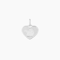 Histoire d'Or Pendentif Ange Coeur or blanc