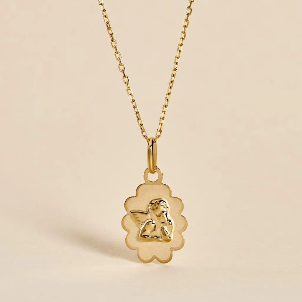 Histoire d'Or Pendentif Ange Nuage or jaune Discount
