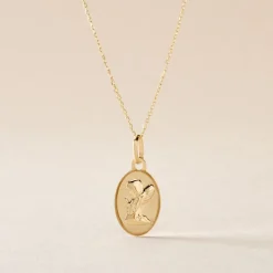 Histoire d'Or Pendentif Ange Ovale Or Jaune Online