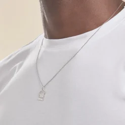 Histoire d'Or Pendentif Ange Parchemin or blanc