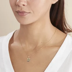 Histoire d'Or Pendentif Ange Parchemin Or Jaune New