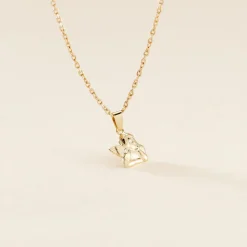 Histoire d'Or Pendentif Ange Penseur Or Jaune Sale