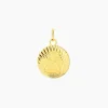 Histoire d'Or Pendentif Ange Rond Effet Diamante Or Jaune Clearance