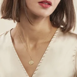 Histoire d'Or Pendentif Ange Rond Mat Or Jaune Sale