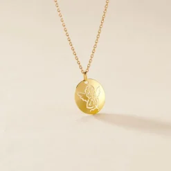 Histoire d'Or Pendentif Ange Rond Or Jaune Online