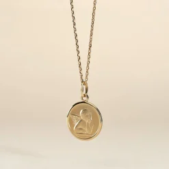 Histoire d'Or Pendentif Ange Rond Or Jaune Online