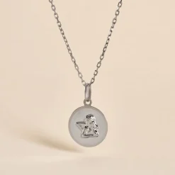 Histoire d'Or Pendentif Ange Rond Satine Or Blanc Clearance