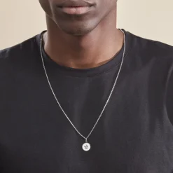 Histoire d'Or Pendentif Ange Rond Satine Or Blanc Clearance