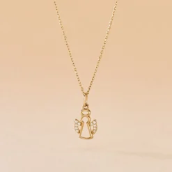 Histoire d'Or Pendentif Angel32 Or Jaune Oxyde De Zirconium