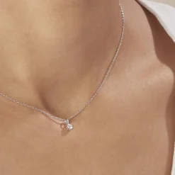 Histoire d'Or Pendentif Aphrodite or blanc diamant