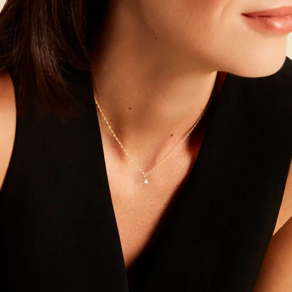 Histoire d'Or Pendentif Aphrodite or jaune diamant Discount