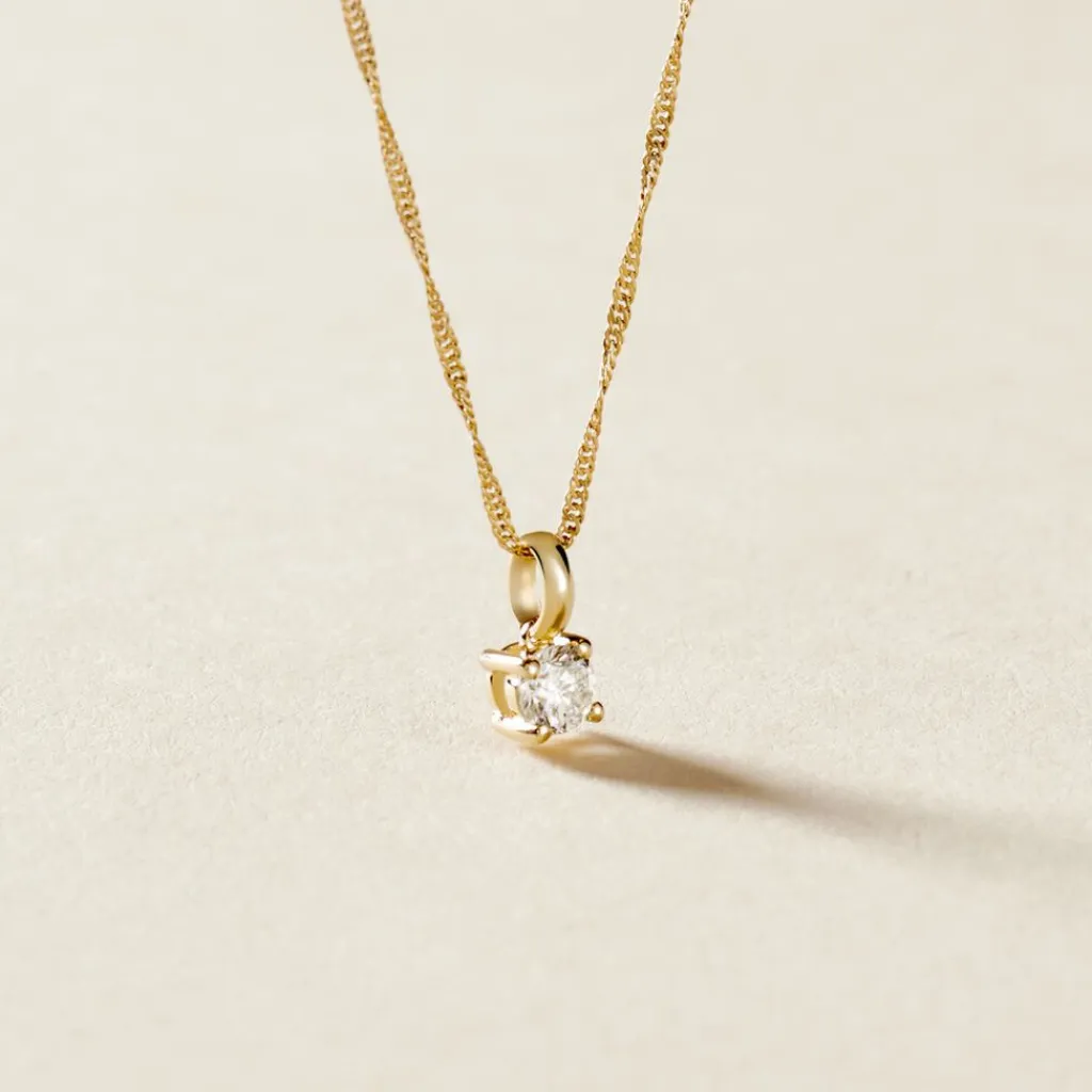 Histoire d'Or Pendentif Aphrodite or jaune diamant Sale