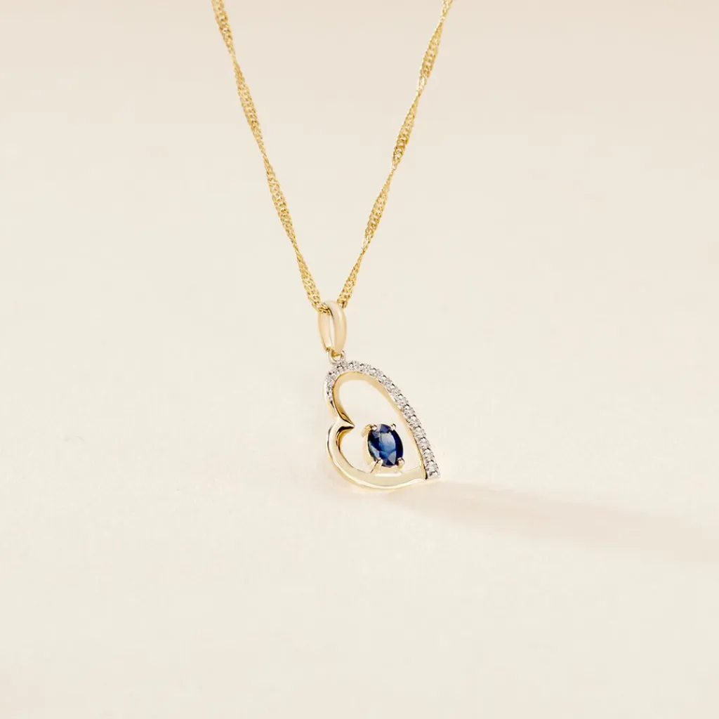 Histoire d'Or Pendentif Arduinna or jaune saphir Online