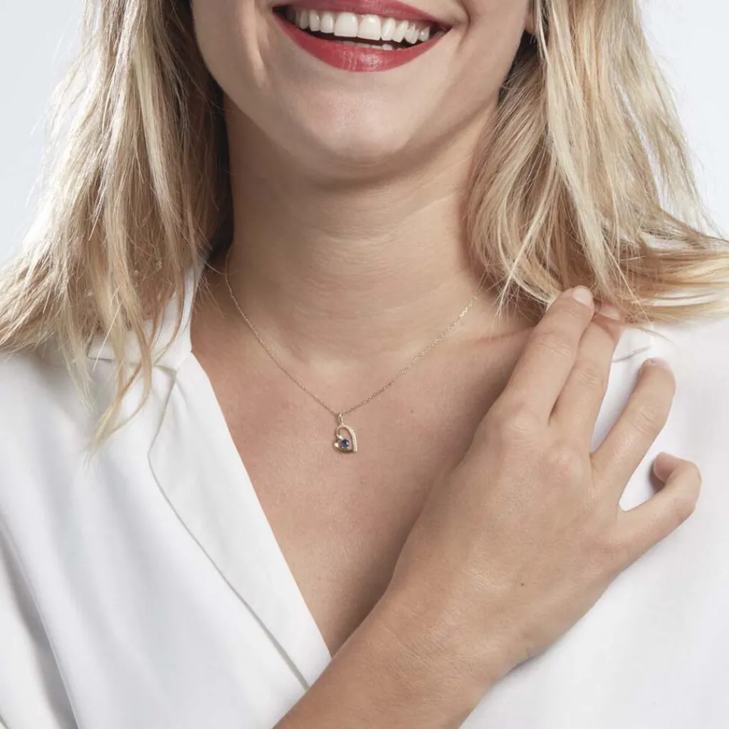 Histoire d'Or Pendentif Arduinna or jaune saphir Online