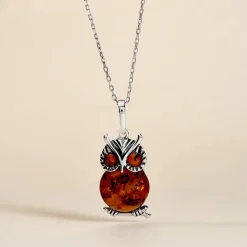 Histoire d'Or Pendentif Argent Blanc Benoite Ambre Clearance