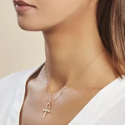 Histoire d'Or Pendentif Basilissa Croix De Vie Or Jaune Best