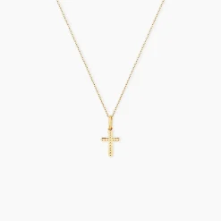 Histoire d'Or Pendentif Bathilde Croix Diamantee Or Jaune Best