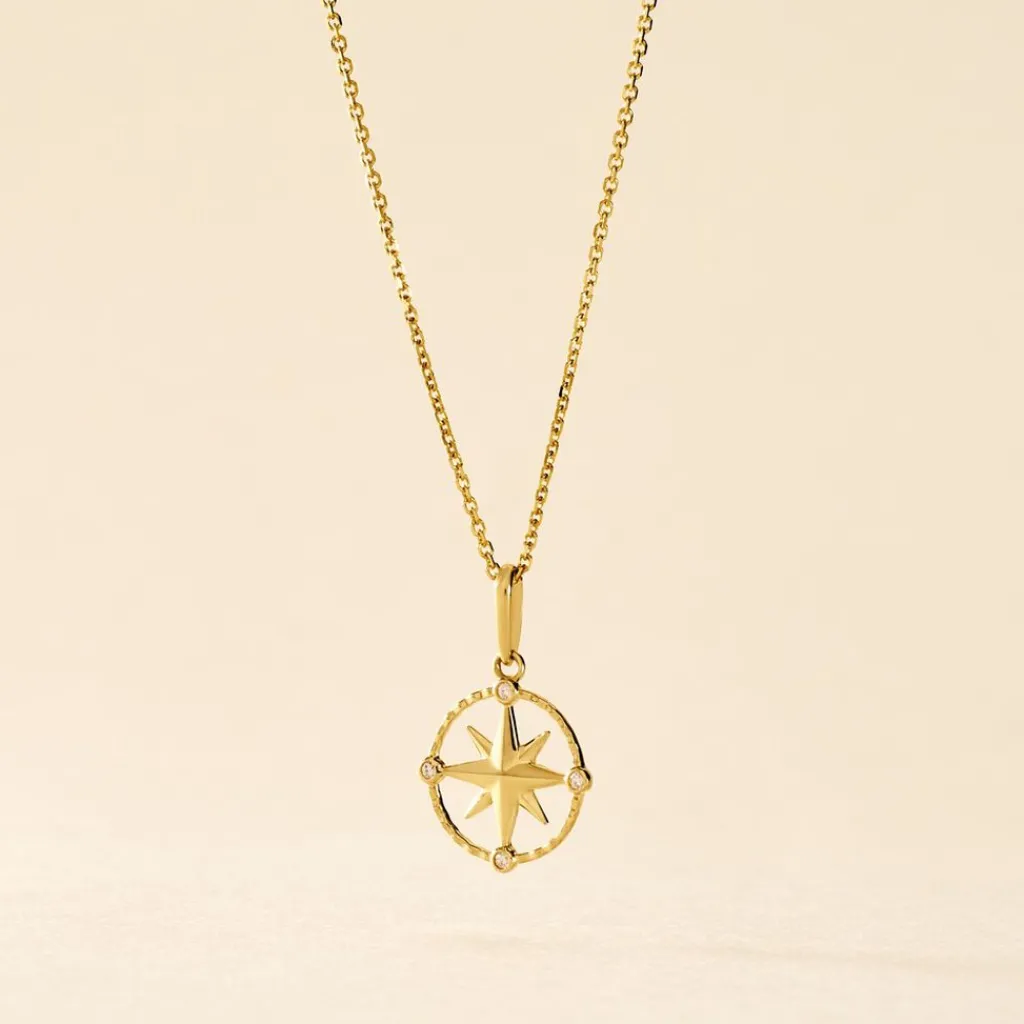 Histoire d'Or Pendentif Bethania Or Jaune Oxyde De Zirconium New