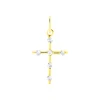 Histoire d'Or Pendentif Canice Croix Or Jaune Oxyde De Zirconium New
