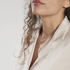 Histoire d'Or Pendentif Canice Croix Or Blanc Oxyde De Zirconium Hot