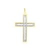Histoire d'Or Pendentif Casey Croix Or Bicolore Hot
