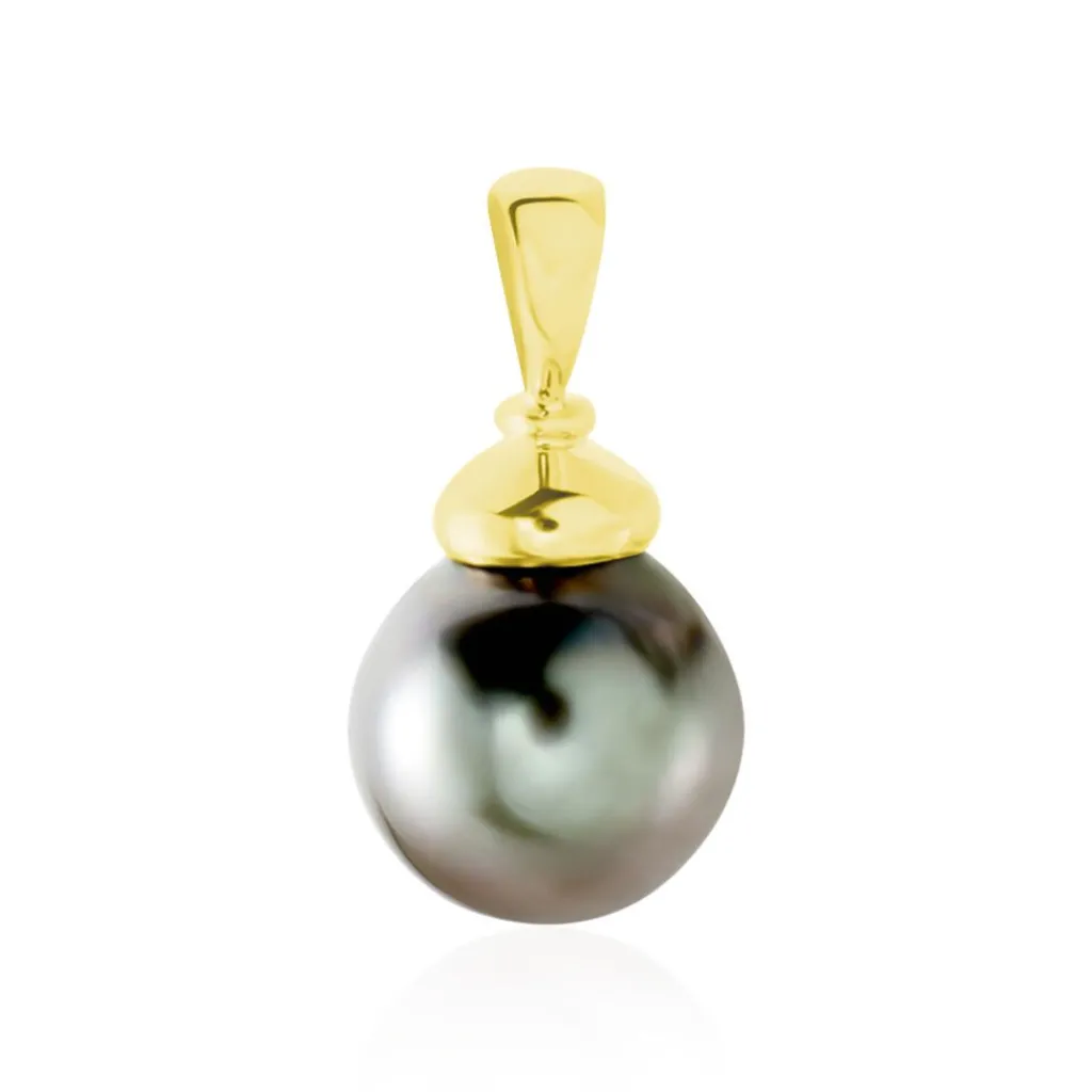 Histoire d'Or Pendentif Cerclee Or Jaune Perle De Culture De Tahiti Best