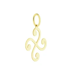 Histoire d'Or Pendentif Cobeia Croix Basque Or Jaune Clearance